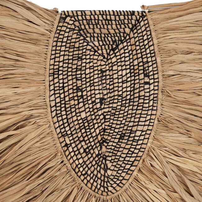 De Nahla Wanddecoratie - 85x5x81 cm - Naturel - Gras