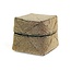 Opbergmand - Bamboe en Kralen - Goud - 20x20 cm