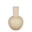 Keramiek Vaas Crème - Decoratief Design met Strepen