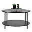 Industriële Salontafel - Rond - Moderne Zwarte Tafel