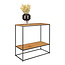 Industriële Haltafel Zwart Bruin - Sidetable