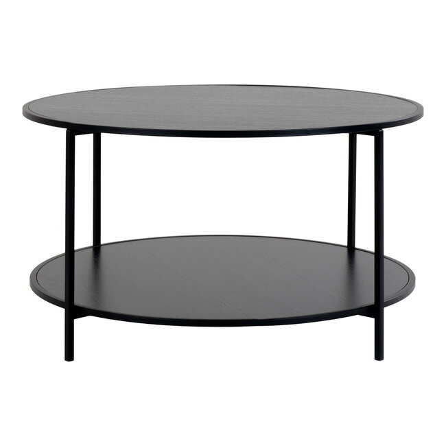 Salontafel Rond Zwart Metaal - Industriële Salontafel