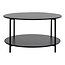 Industriële Salontafel - Rond - Moderne Zwarte Tafel