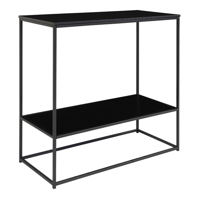 Industriële Haltafel Metaal Zwart - Sidetable