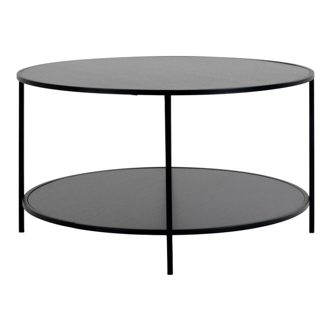 Salontafel Rond Zwart Metaal - Industriële Salontafel