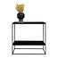 Industriële Haltafel Metaal Zwart - Sidetable