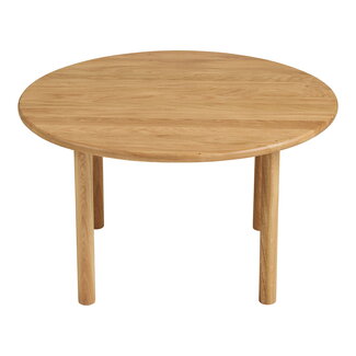 Salontafel Rond Massief Eikenhout Naturel