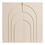 Wanddecoratie - Beige - Modern Reliëf - Boogvorm