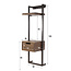 Nachtkastje Acaciahout Bruin 1 Lade - Air Solid XS