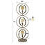 Vloerlamp Beige Metaal 3 Lichtpunten - Turn Around