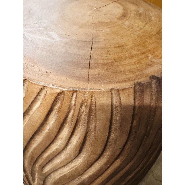 Houten Kruk Suarhout - Naturel 45 cm | Celebes