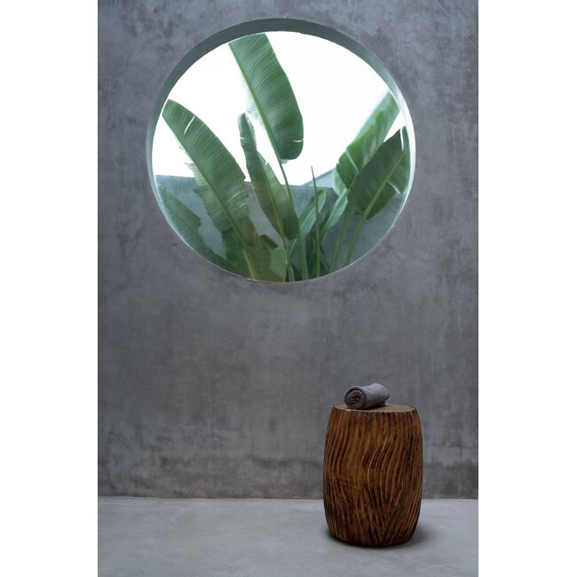 De Celebes Kruk - ø30x45cm - Naturel - Suarhout