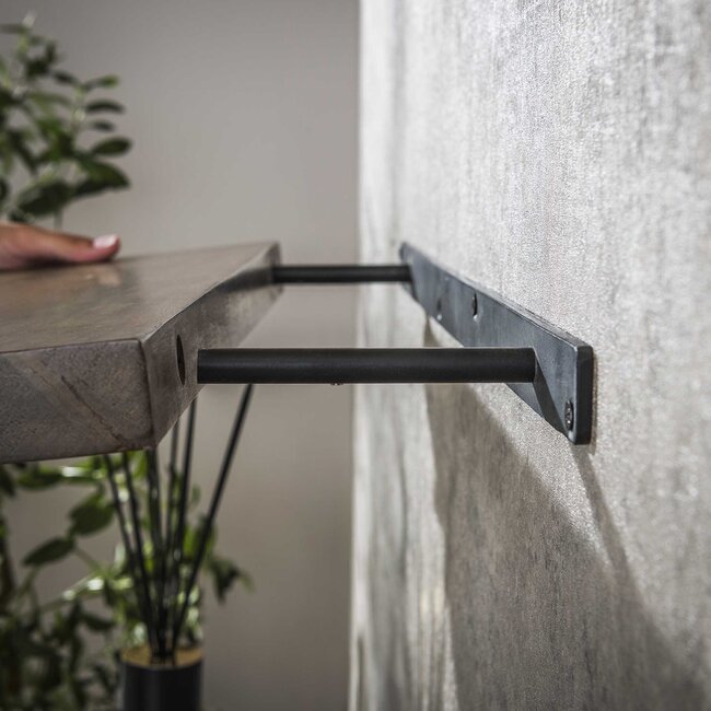 Wandplank Carve 90 cm - Massief Acaciahout Bruin