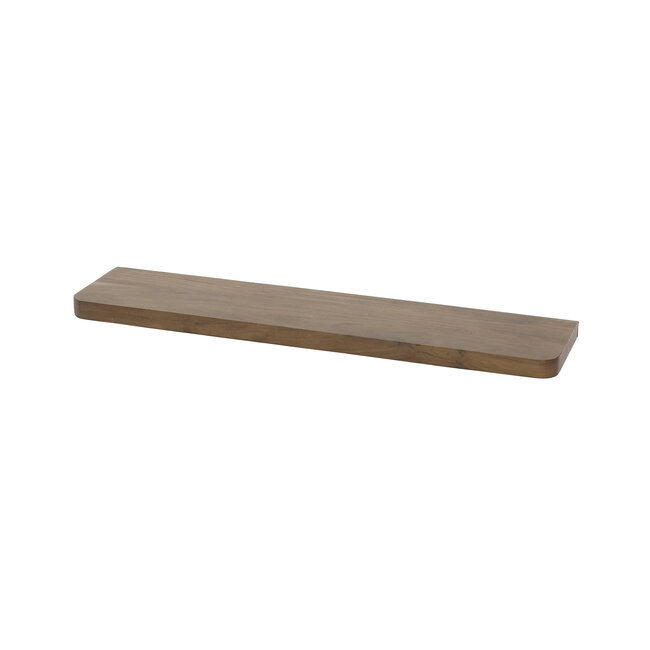 Wandplank Carve 90 cm - Massief Acaciahout Bruin