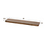 PS-Collection Wandplank Carve 90 cm - Massief Acaciahout Bruin
