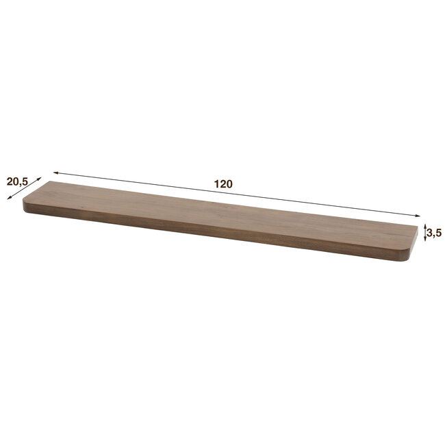 Wandplank Acaciahout Bruin 120 cm - Carve