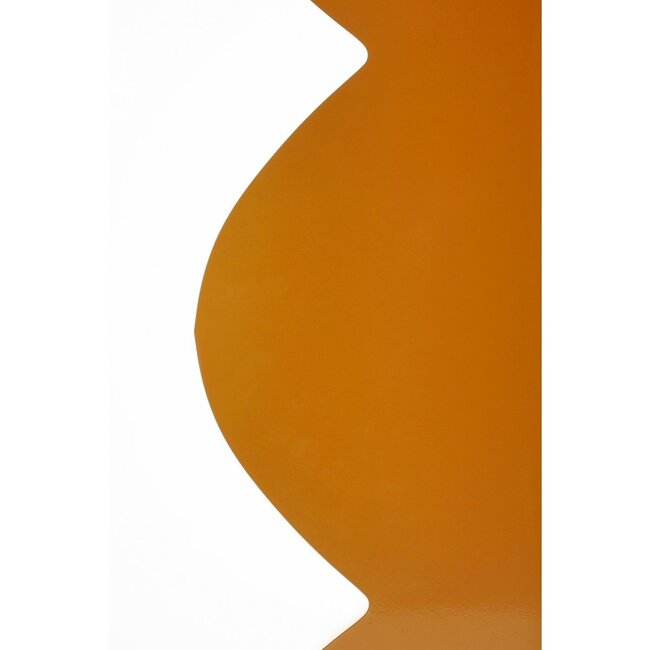 Bijzettafel Rond Metaal Karamelbruin