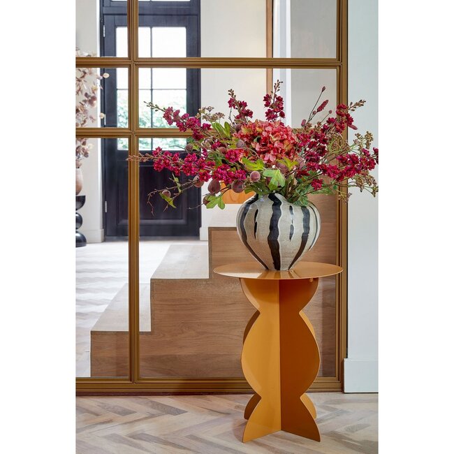 Bijzettafel Metaal Karamelbruin - Modern Design