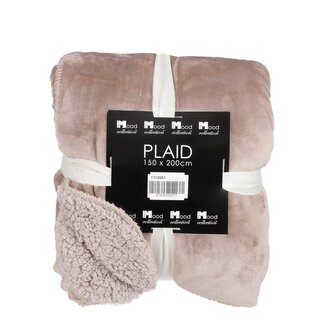 Beige Fleece Plaid - Luxe Zachte Woondeken