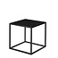 Set van 2 Vierkante Bijzettafels - Metaal - Zwart