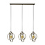 Hanglamp Turn Around - Metaal Beige 3-lichts