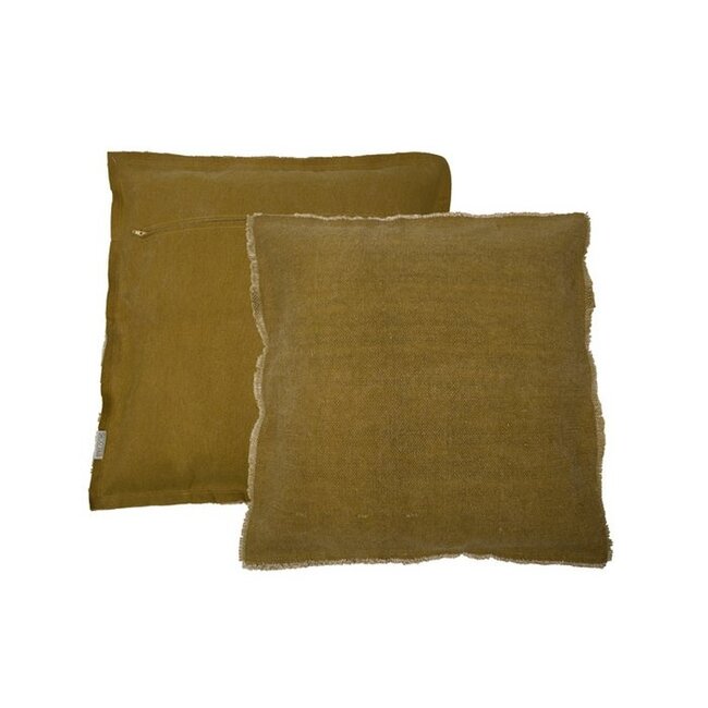 Sierkussen Katoen Mosterd - Decoratief Kussen