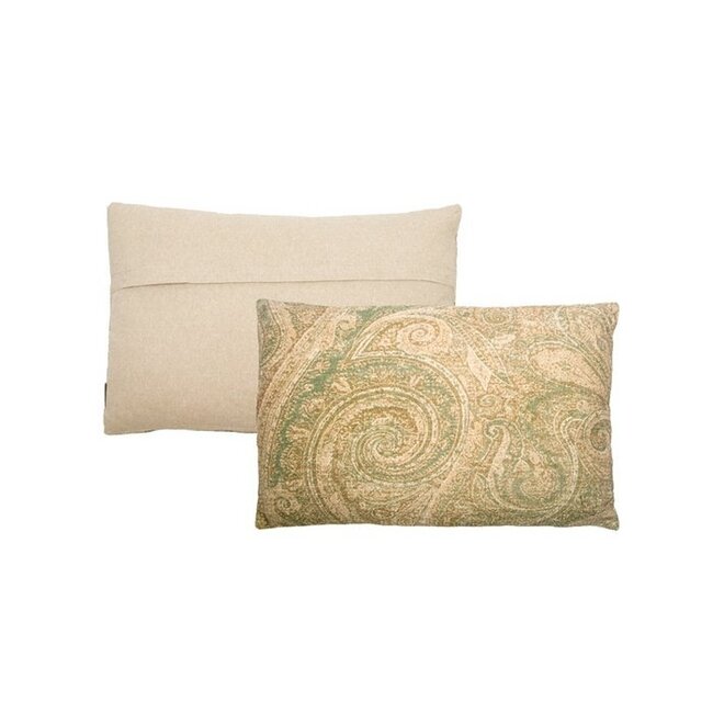 Sierkussen Katoen Zand Paisley - Langwerpig Kussen