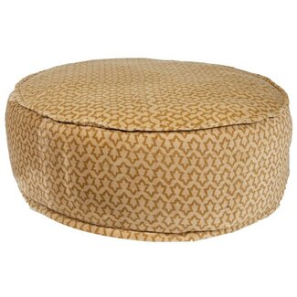 Vloerkussen Fluweel Gember - Rond Kussen