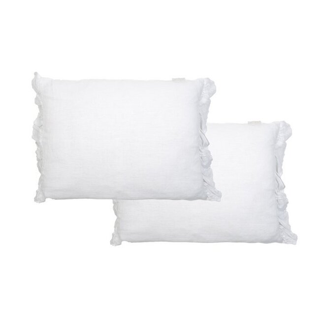 Sierkussen Linnen Wit - Natuurlijk Linnen Kussen