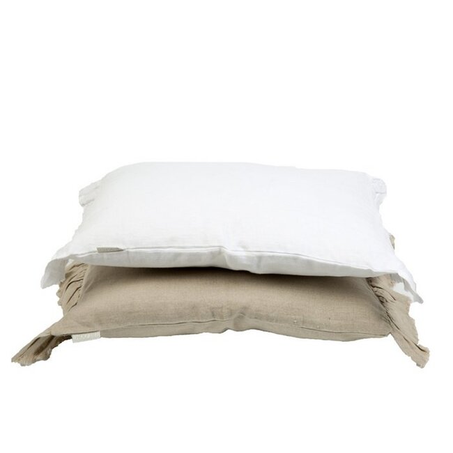 Sierkussen Linnen Wit - Natuurlijk Linnen Kussen