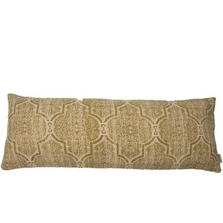 Sierkussen Katoen Mosterdgeel - Jacquard Design