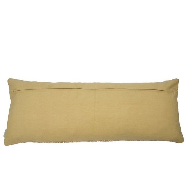 Sierkussen Katoen Mosterdgeel - Jacquard Design