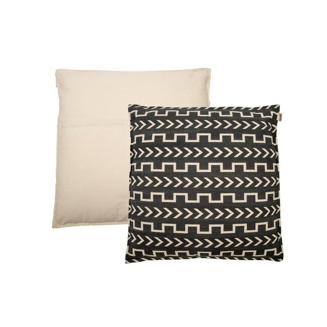 Sierkussen Zwart Wit - Katoen met Modern Motief