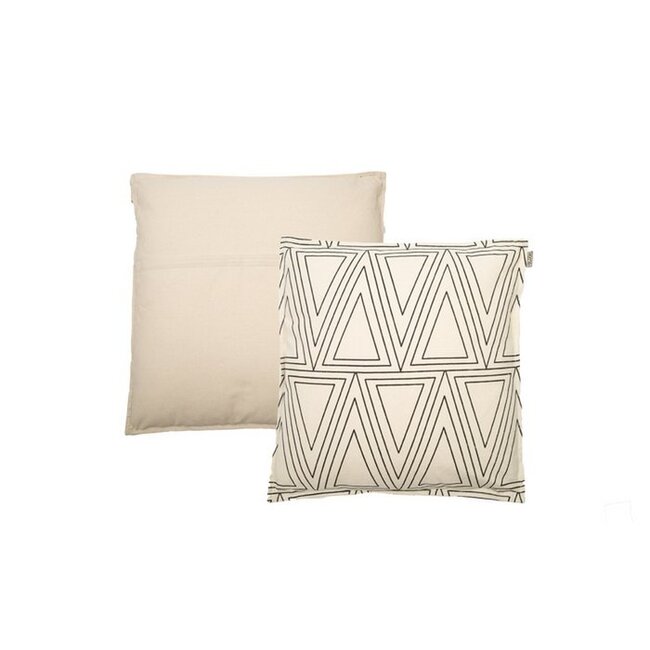 Sierkussen Katoen Zwart Wit - Geometrisch Patroon