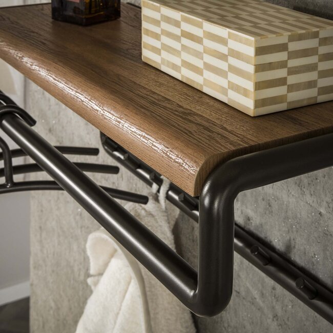 Kapstok met Roede en Hoedenplank - 8 Haken