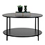 Industriële Salontafel - Rond - Moderne Zwarte Tafel