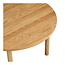 Salontafel Rond Massief Eikenhout Naturel