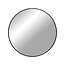 Ronde Spiegel - Glas - Zwarte Metalen Rand