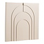 Wanddecoratie - Beige - Modern Reliëf - Boogvorm