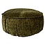 Poef Fluweel Mosgroen - Vloerkussen voor Woonkamer