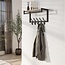 Kapstok 10 Haken Hoedenplank Travertine - Terra