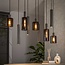 Hanglamp Sienna Bruin Glas 9 Lichtpunten - Sepiora