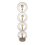 Vloerlamp Beige Metaal 4 Lichtpunten Turn Around