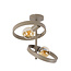 Plafondlamp Hover 2-lichts - Beige - Metaal