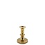 Kandelaar Antiek Goudkleurig Metaal - 16 cm