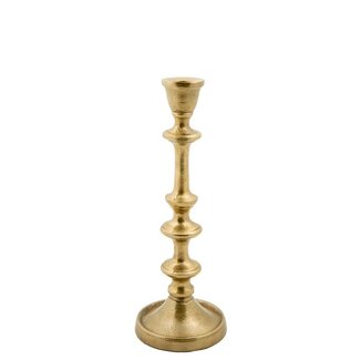 Kandelaar Metaal Antiek Goud met Klassieke Voet