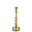 Kandelaar Metaal Antiek Goud met Klassieke Voet