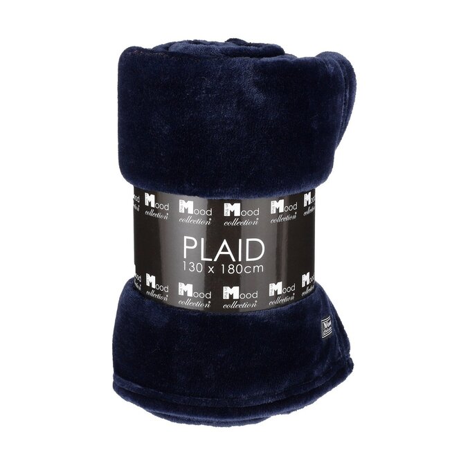 Fleece Plaid Donkerblauw - Zachte Woondeken