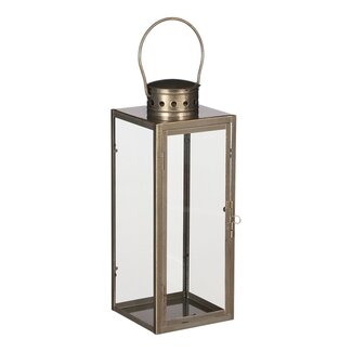 Lantaarn Goud Metaal & Glas - Sfeervol Windlicht