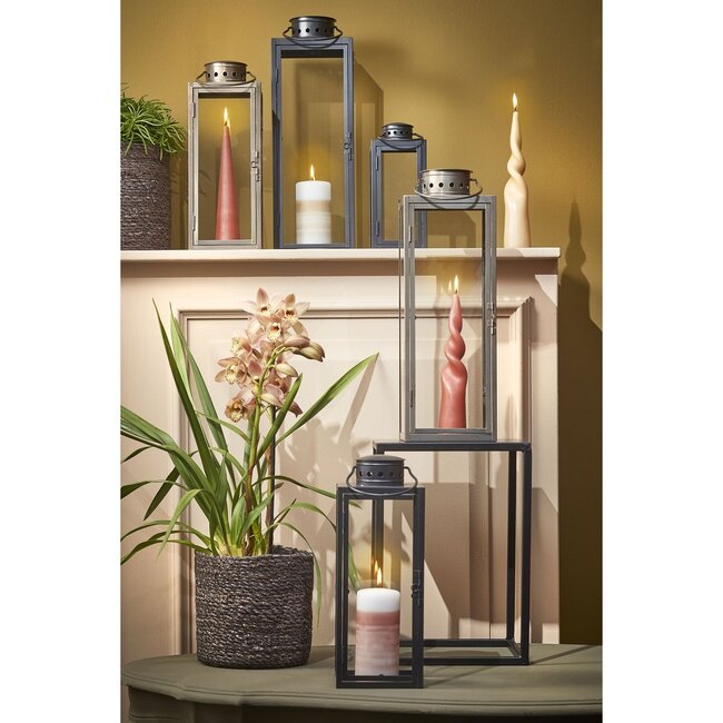 Lantaarn Goud Metaal & Glas - Sfeervol Windlicht